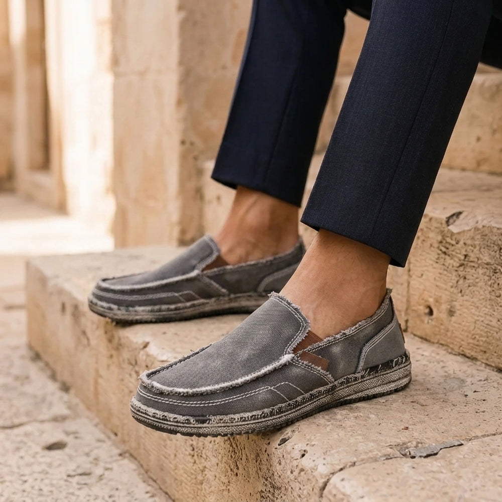 Ronda Casual canvas loafer shoes